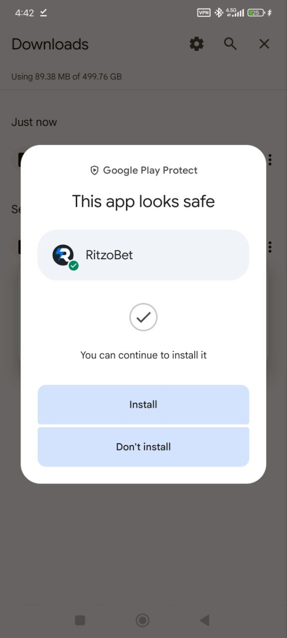 دانلود اپلیکیشن ریتزو بت RitzoBet